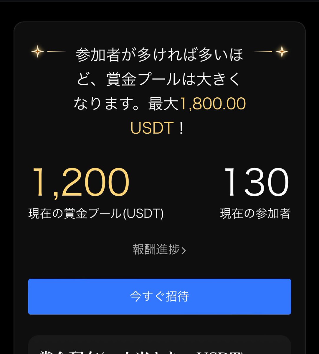 こちら大会参加者現在130名🔥

エントリーはうちのコミュリンク限定になるのでディスコから参加ください🤤

毎週金曜の定期配信や講座動画、また大会参加者は今後も機能増やしてく精算可視化bot(乖離通知も実装予定)部屋も無料で来月も開放しやす🥹✌️

👇みやちんちんフレンズ
discord.gg/vqDrfwZ3