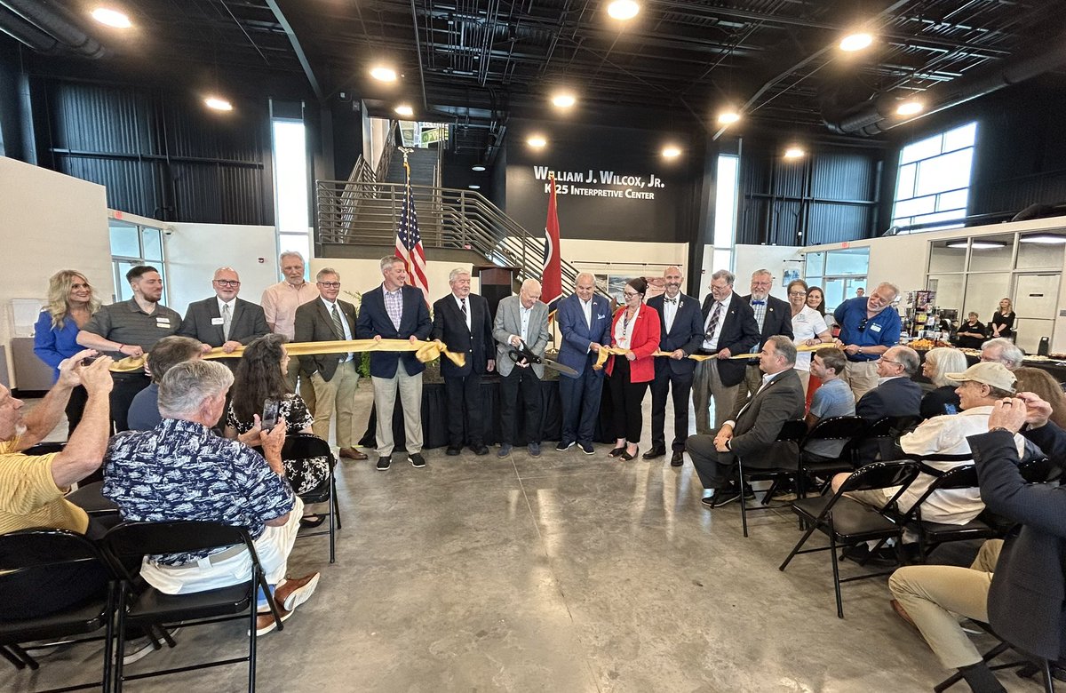 Great day in the City of Oak Ridge as we dedicated the William J. Wilcox Jr, K-25 Interpretive Center involving local and state elected officials and our great American Museum of Science and Energy Foundation Board of Directors and our wonderful AMSE staff and volunteers! 🤝