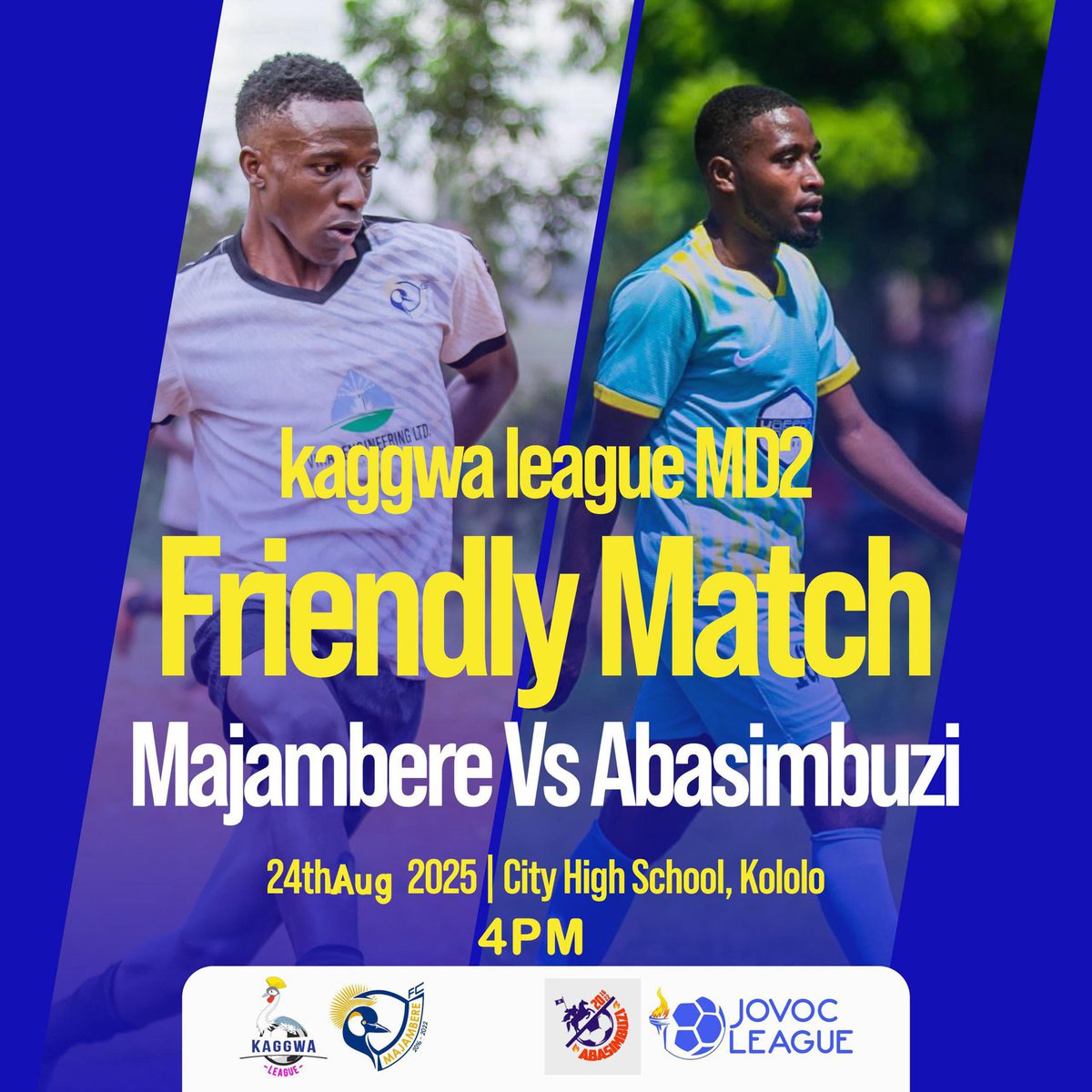 Today we verse our brothers of <a href="/abasimbuzi/">ABASIMBUZI💪💯⚽️</a> cohort 2016-2022 of <a href="/TheJovocLeague/">THE JOVOC LEAGUE</a> 
#Pray For <a href="/abasimbuzi/">ABASIMBUZI💪💯⚽️</a> Of <a href="/TheJovocLeague/">THE JOVOC LEAGUE</a> 
#predictTheScore🔥🔥🔥🔥🔥🔥🔥🔥🔥🔥🔥🔥