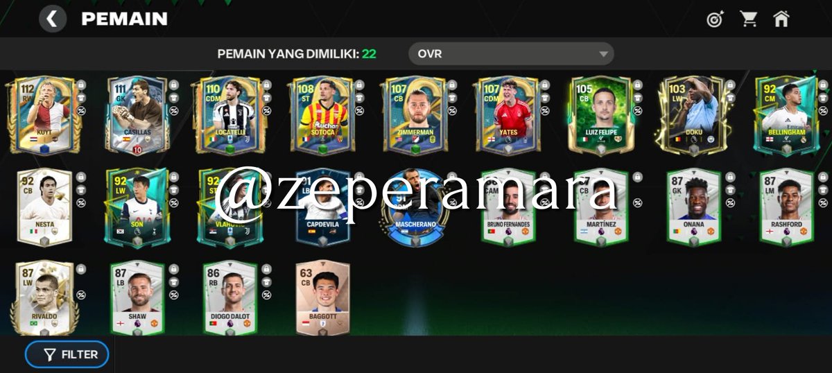 zeperamara's tweet image. jual akun EA FC MOBILE dm aja #zonauang #zonajajan️️