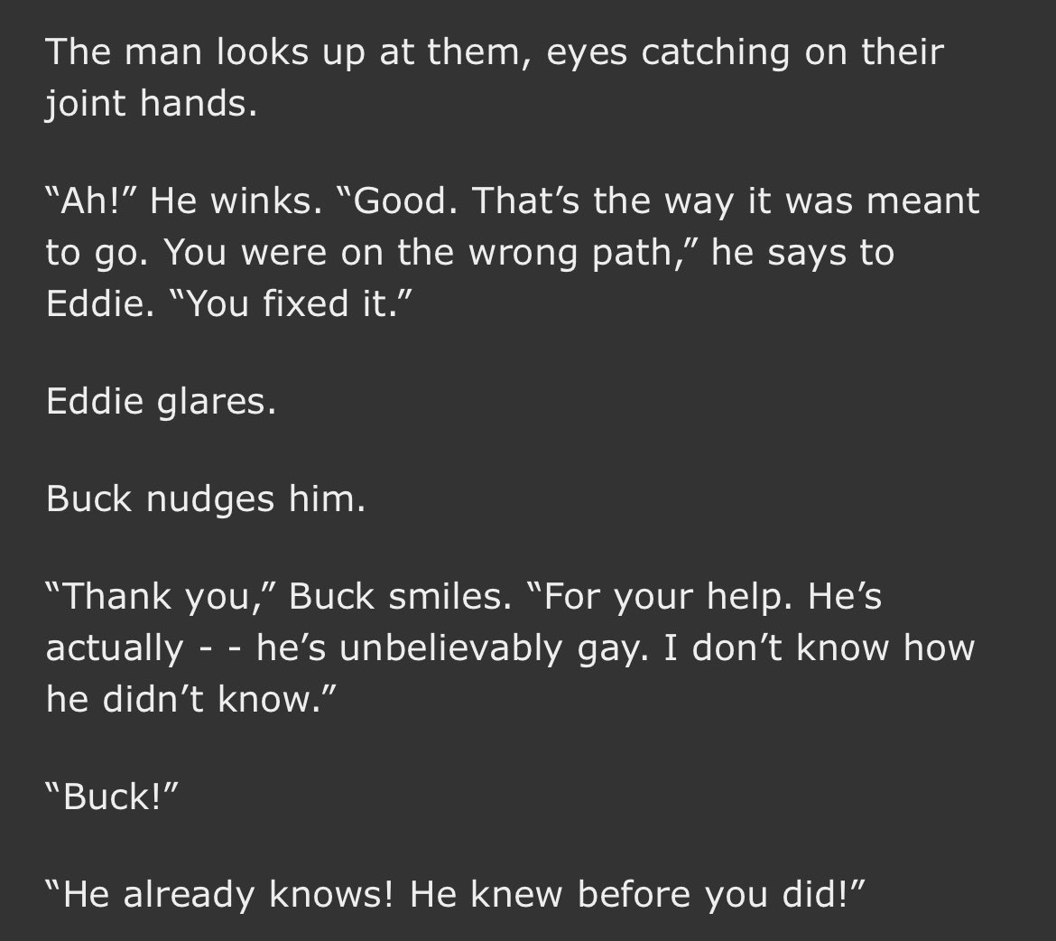 “he’s unbelievably gay” 😭😭 i cannot 

🔗 archiveofourown.org/works/69472886