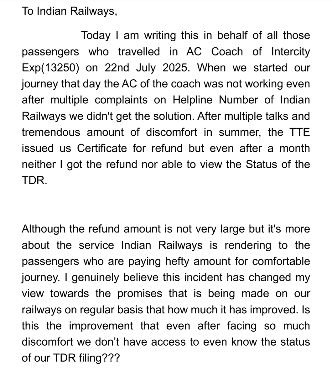 imratnesh01's tweet photo. Dear @RailMinIndia Please look into it.

@AshwiniVaishnaw 
@RailwaySeva 
@RahulGandhi 
@PMOIndia 
@TheLallantop 
@TheDeshBhakt 
@aajtak 
@DDNewslive 
@IRCTCofficial https://t.co/x5bgZm9IoP