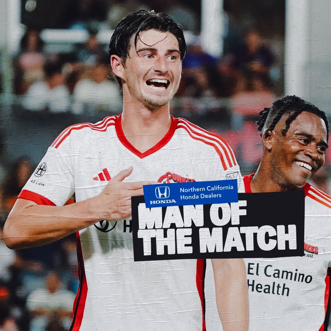 San Jose Earthquakes (@sjearthquakes) on Twitter photo if you weren’t already a part of his fan club, you should be after tonight’s game.
Your NorCalHondaDealers MOTM, <a href="/ian_harkes/">Ian Harkes</a> if you weren’t already a part of his fan club, you should be after tonight’s game.
Your NorCalHondaDealers MOTM, <a href="/ian_harkes/">Ian Harkes</a>