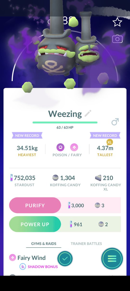 FabsMatzS's tweet photo. Creí que Galarian Weezing solo lo daba la Recluta de tipo Hada, no la de tipo Veneno :0 https://t.co/3Ds7k4JrXO