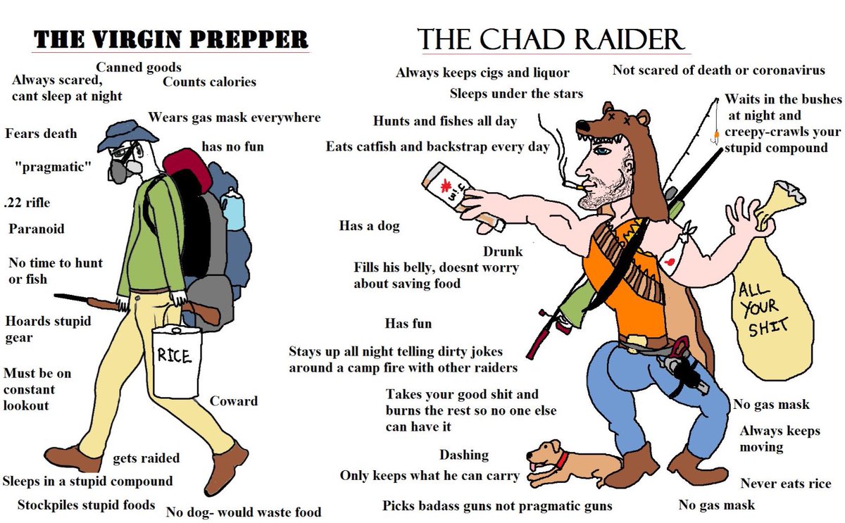 FattestSack (@fattestsack) on Twitter photo <a href="/dznutzurface/">Richie Franklin</a> Debbie the Virgin Prepper vs. Pannstigator the Chad Raider 🤣 <a href="/dznutzurface/">Richie Franklin</a> Debbie the Virgin Prepper vs. Pannstigator the Chad Raider 🤣