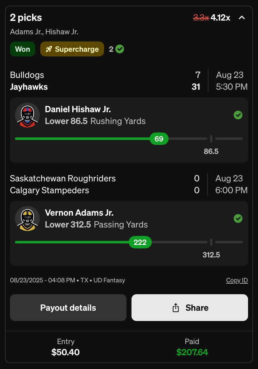 JuneBCookin's tweet photo. We cashing out on all apps #underdog #streaks #GamblingX https://t.co/BGXPrhSo5y