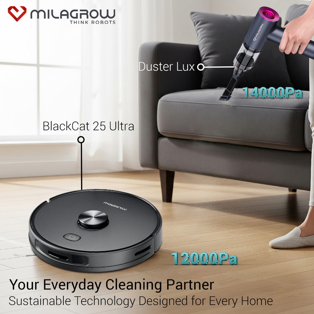 Sustainable technology designed for every home! Smart, eco-friendly solutions that keep your spaces clean while caring for the planet.Shop Now:  zurl.co/BFG0O

#SustainableLiving #SmartCleaning #EcoFriendlyTech #GreenInnovation #Milagrow #roboticvacuum