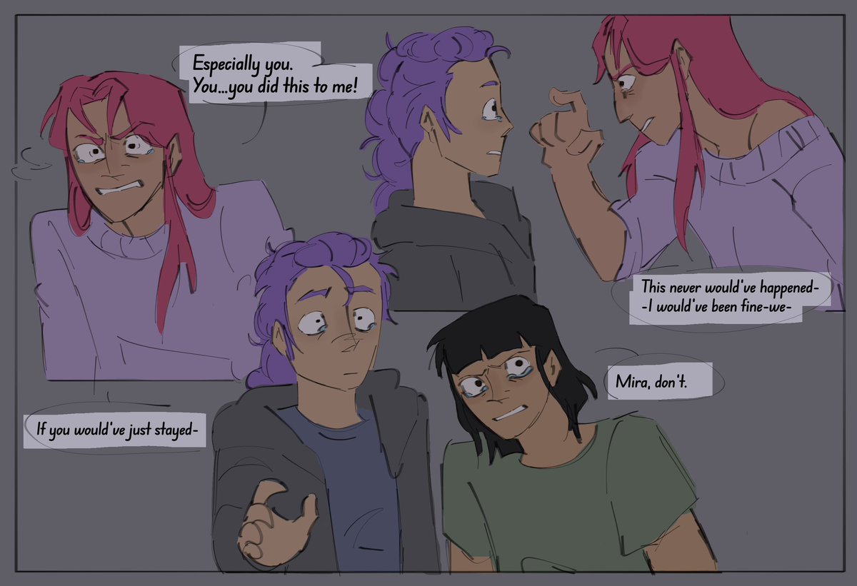 Anxiouss_crow's tweet photo. //Twos a company chapter 30 spoilers
.
.
.
.
.
.
.
.
Ugh angst #KPOPDEMONHUNTERS #polytrix https://t.co/v34IMPXOod
