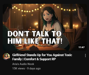 What's youtube tryna say Recommending this to me huh?
What's it...
....
Be right back.
