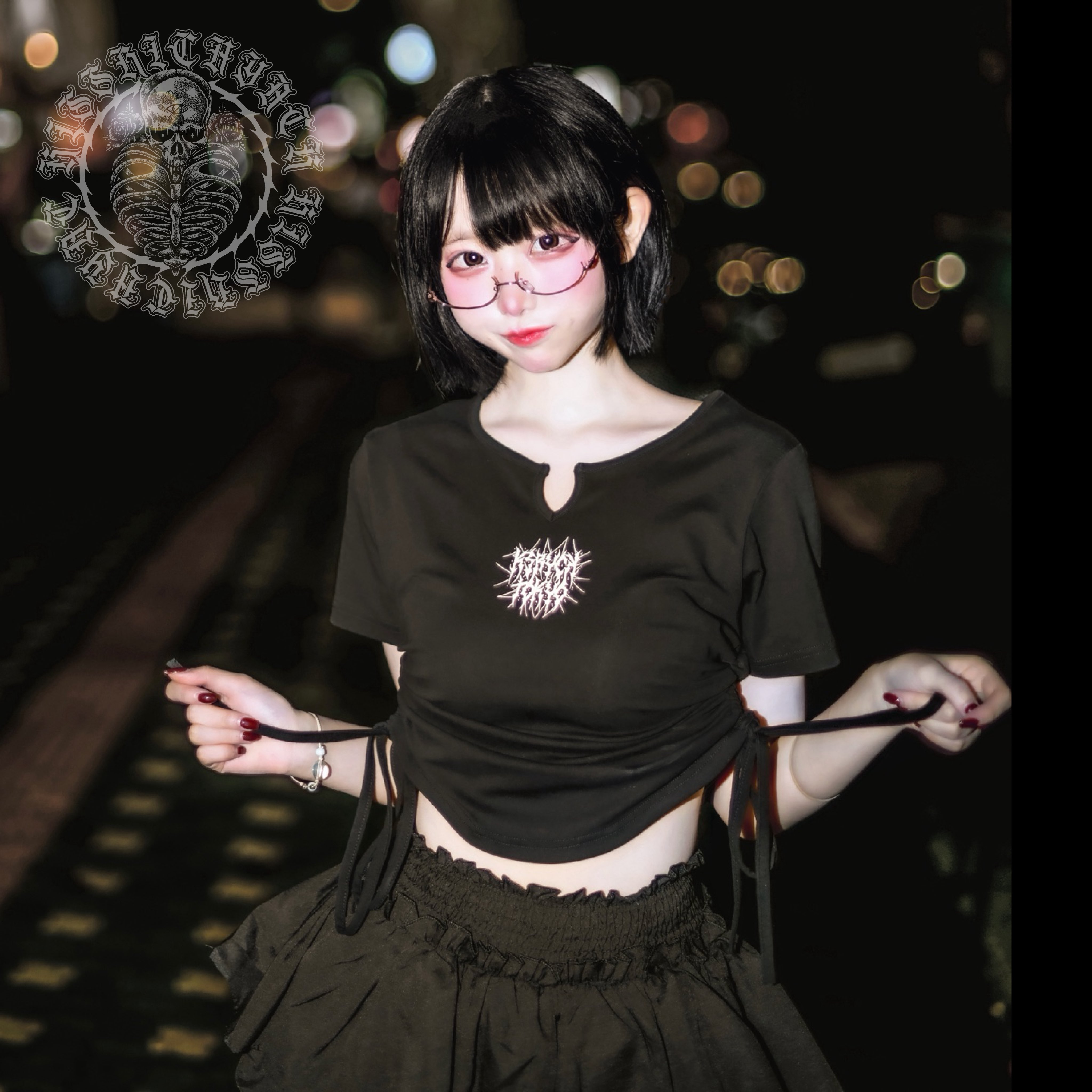 希少 KRYclothing DISMAL Oリング スカジャン ジャージ 地雷
