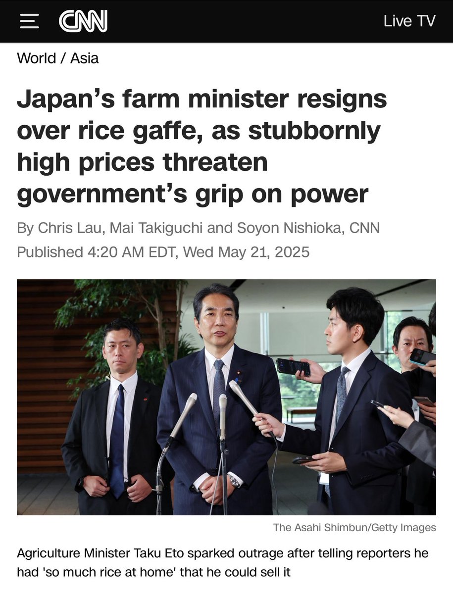 Izin, pak Menteri. Kalau mau bandingin sama Jepang, jangan cuma harga berasnya, tapi bandingin Menteri Pertaniannya juga. Yuk, bisa yuk.