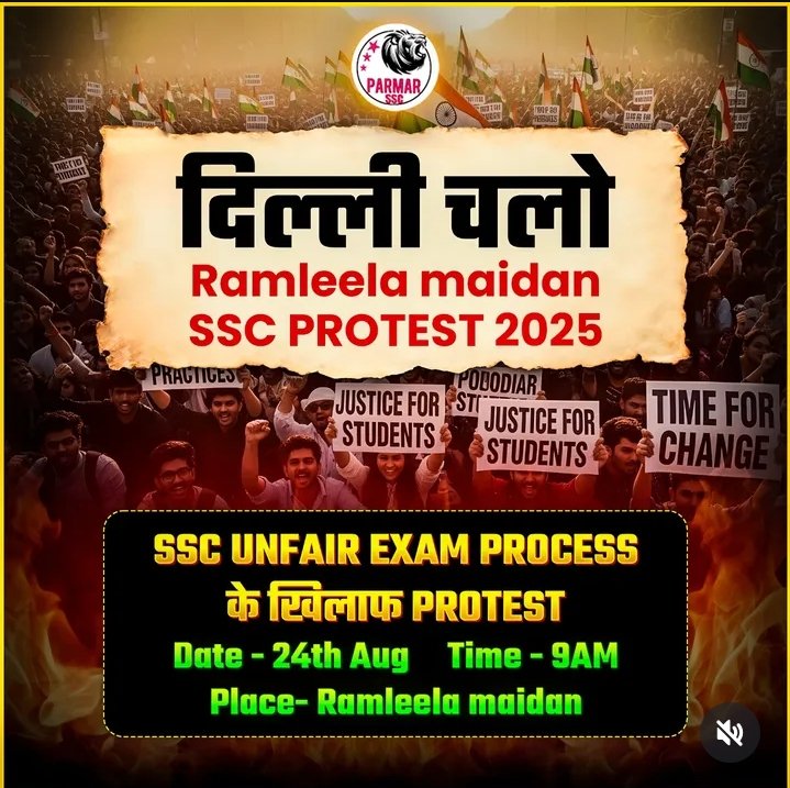 TheLifeSTUDY1's tweet photo. Rankers Gurukul परिवार 🙏
रामलीला मैदान में युवाओं के हक़ की आवाज़ बुलंद करेगा ✊
#PrashantSir #AdityaRanjanSir #VikramjeetSir के नेतृत्व में
हज़ारों छात्र #SSCProtest में न्याय और पारदर्शिता की माँग के लिए जुटेंगे 🚩
#SSC_Andolan #JusticeForStudents #DelhiChalo #sscprotest https://t.co/3XCMVpuptb