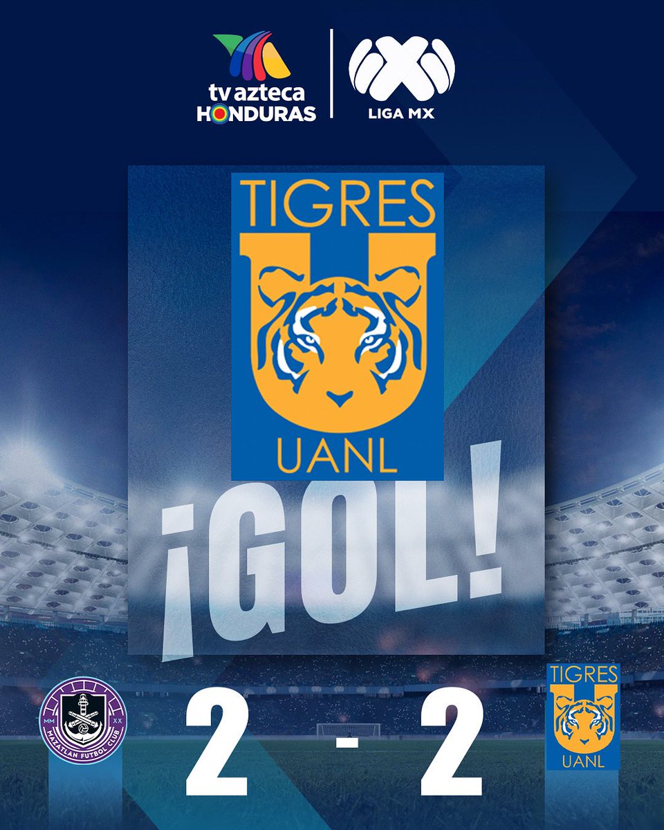 ⚽ ¡GOL de Tigres!
Nico marca con un derechazo al 90+9’ y pone el empate en el último suspiro.
#LigaMX #TVAztecaHonduras