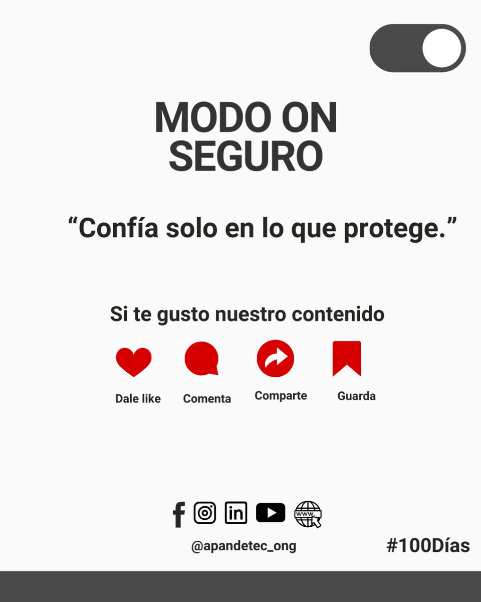 ¿Llenaste un formulario?
Verifica antes de enviar.
Tu privacidad importa.
🛡️ #ModoSeguroON #PrivacidadDigital