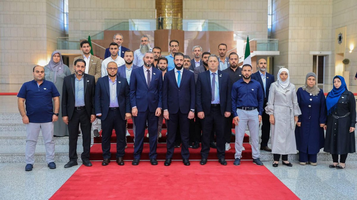 من استقبال السيد الرئيس أحمد الشرع للناجين من مجزرة #الكيماوي