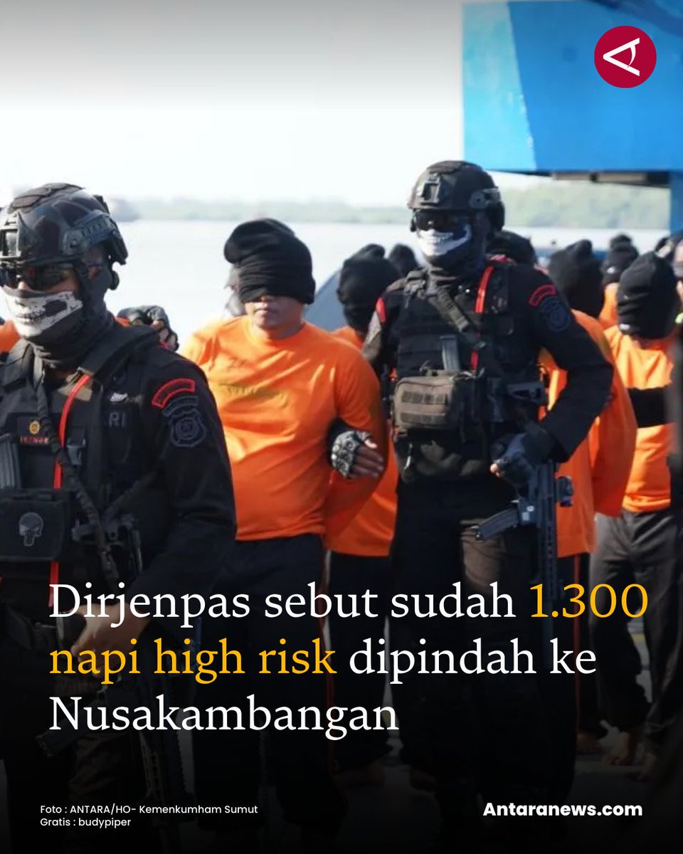 antaranews's tweet image. "Agar saat waktunya kembali ke masyarakat mereka telah pulih secara mental dan perilaku, karena itulah salah satu tujuan sistem pemasyarakatan,” kata Mashudi.
#napi #lapas #nusakambangan #kemenkumham
antaranews.com/berita/5060065…