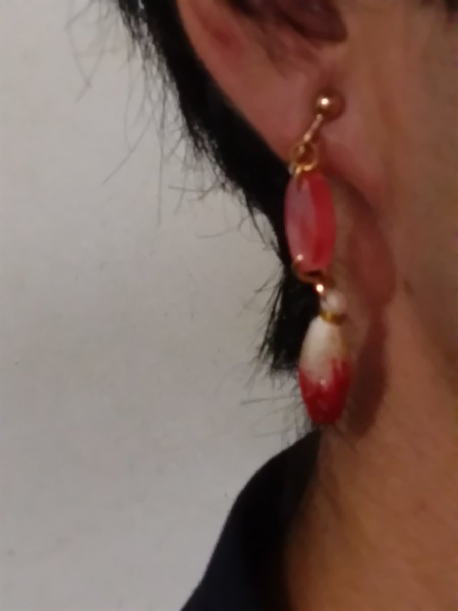 コンペイントモチーフのイヤリングを買いました、かわいい
これで今からマダミス行きます