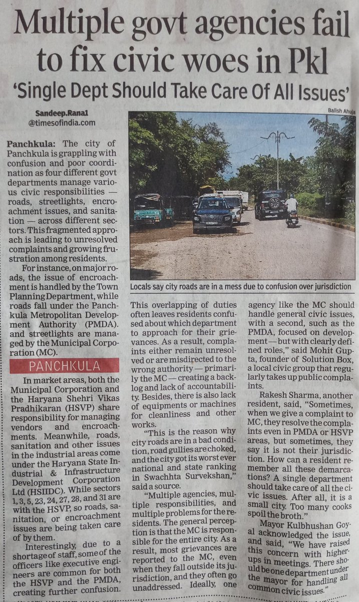 Mohit Gupta (@mohitgupta1962) on Twitter photo I will  explain this multiple  jurisdiction with the sec 24/25 dividing road. 
1 sector 24 HSVP
2 sector 25 MC
3 dividing road PMDA
4 street lights on the central verge of the road  HSVP 
5 footpaths  PMDA
6 sec 25 green belt MC
7 sec 24 green belt HSVP 
AWESOME PLANNING!!! I will  explain this multiple  jurisdiction with the sec 24/25 dividing road. 
1 sector 24 HSVP
2 sector 25 MC
3 dividing road PMDA
4 street lights on the central verge of the road  HSVP 
5 footpaths  PMDA
6 sec 25 green belt MC
7 sec 24 green belt HSVP 
AWESOME PLANNING!!!