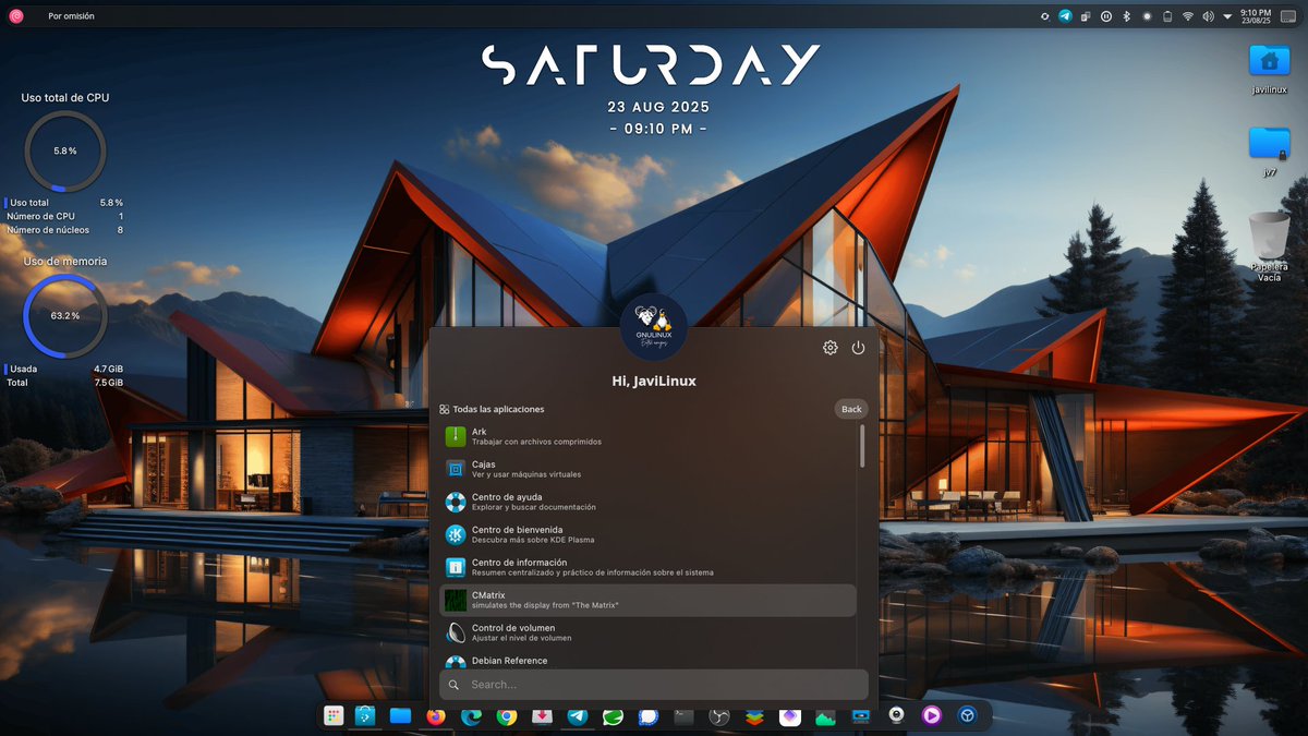 4Sentinell's tweet image. Dándole un nuevo look a mi #debian para un video de personalización linuxero.
#GNULinux