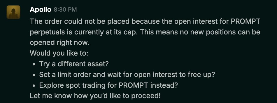 Can't place an order for perps on hyperliquid for $PROMPT 😅🤣

Bullish <a href="/AIWayfinder/">Wayfinder Foundation</a>