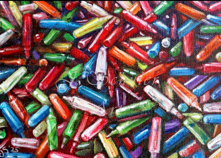 JulieKSchuler's tweet photo. Still Life Painting with Lite Brite Pegs
Original painting.
Available in my Etsy shop
https://t.co/4SGNaJLuIv
#painting #toys #games #litebrite #1970s #1980s #retro #nostalgia #colorful https://t.co/T971K9jypA