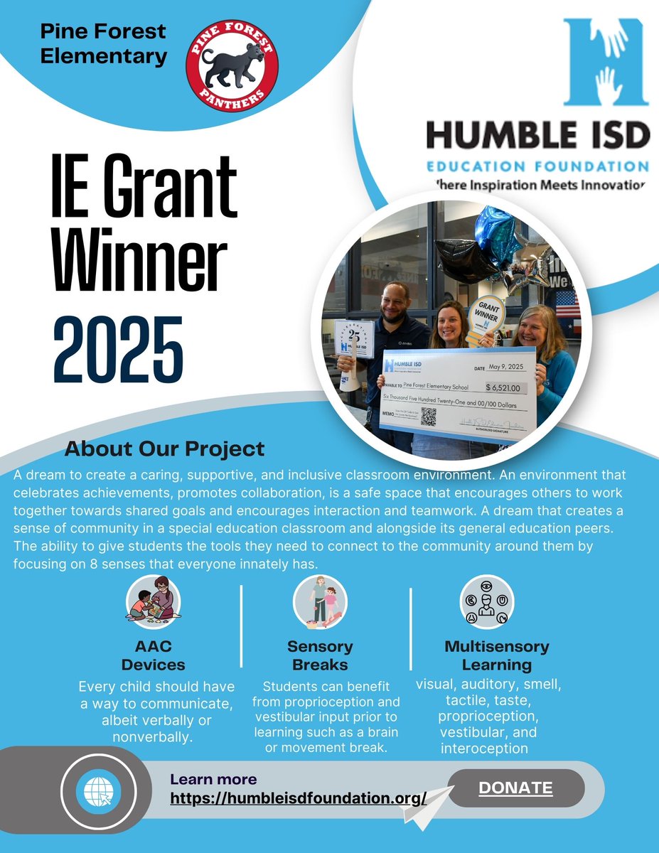 Kari Schellinger (@ecse_pfe) on Twitter photo I am excited to get the process started for my students and campus <a href="/HumbleISD_PFE/">Pine Forest Elem</a>. I am grateful for the opportunity provided by <a href="/HumbleISD_FDN/">HumbleISD Foundation</a>. Updates are coming soon! I am excited to get the process started for my students and campus <a href="/HumbleISD_PFE/">Pine Forest Elem</a>. I am grateful for the opportunity provided by <a href="/HumbleISD_FDN/">HumbleISD Foundation</a>. Updates are coming soon!