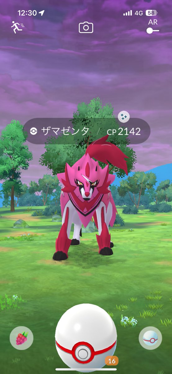 SedoJinro's tweet photo. まあポケゴで色違いザマゼンタ来たからいいか〜！ https://t.co/3pBwbxdOwZ