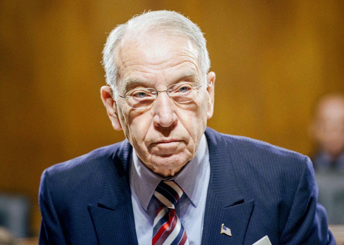 LeadingReport's tweet photo. BREAKING: Sen. Chuck Grassley, who will turn 92 next month and was first elected in 1980, has reportedly not ruled out seeking a ninth Senate term. https://t.co/n2WbkR0lPy