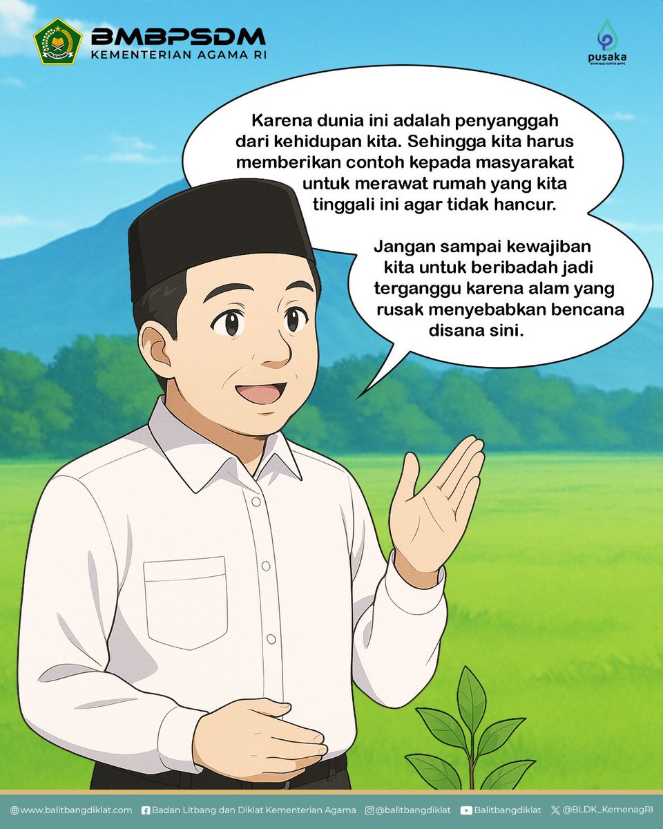 moderat_idn's tweet image. Salam #SahabatReligi

Kenapa sih ASN harus paham ekoteologi?

Swipe ke kiri untuk temukan jawabannya🌱

#KomiKologi
#BMBPSDM
#KemenagRI
#ModerasiBeragama
#KitaSemuaSama
#ExellenceIsOurTradition