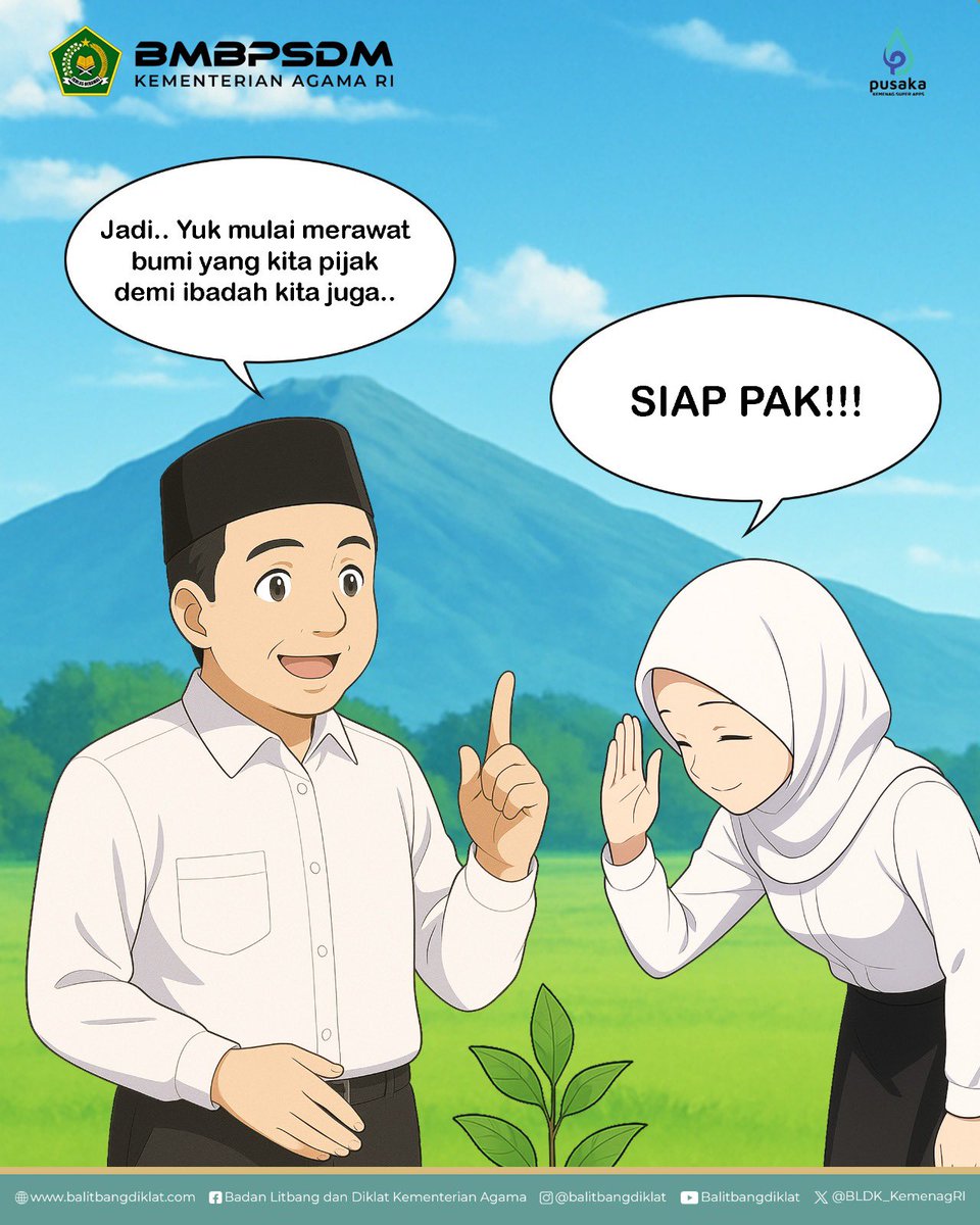 moderat_idn's tweet image. Salam #SahabatReligi

Kenapa sih ASN harus paham ekoteologi?

Swipe ke kiri untuk temukan jawabannya🌱

#KomiKologi
#BMBPSDM
#KemenagRI
#ModerasiBeragama
#KitaSemuaSama
#ExellenceIsOurTradition