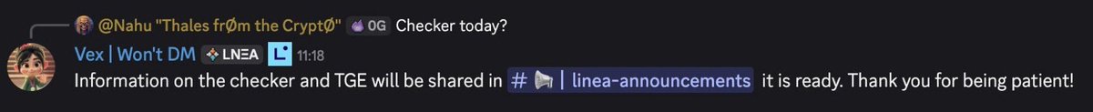 Anildaila ๐ .ink ใโ๏ธGโ๏ธใ (@anildaila2) on Twitter photo GM ๐ช The $LINEA TGE is getting close!
Eligibility checker is live Today - if you were early check your wallet:
Follow & retweet to stay updated on the next drop!
๐ชGiveaway๐ช
๐ช100 Lucky Winner 100-100 Linea ๐ช
Follow <a href="/anildaila2/">Anildaila ๐ .ink ๐ข</a>
Retweet
Comment " Join <a href="/GiveRep/">GiveRep</a> "
#Linea A GM ๐ช The $LINEA TGE is getting close!
Eligibility checker is live Today - if you were early check your wallet:
Follow & retweet to stay updated on the next drop!
๐ชGiveaway๐ช
๐ช100 Lucky Winner 100-100 Linea ๐ช
Follow <a href="/anildaila2/">Anildaila ๐ .ink ๐ข</a>
Retweet
Comment " Join <a href="/GiveRep/">GiveRep</a> "
#Linea A