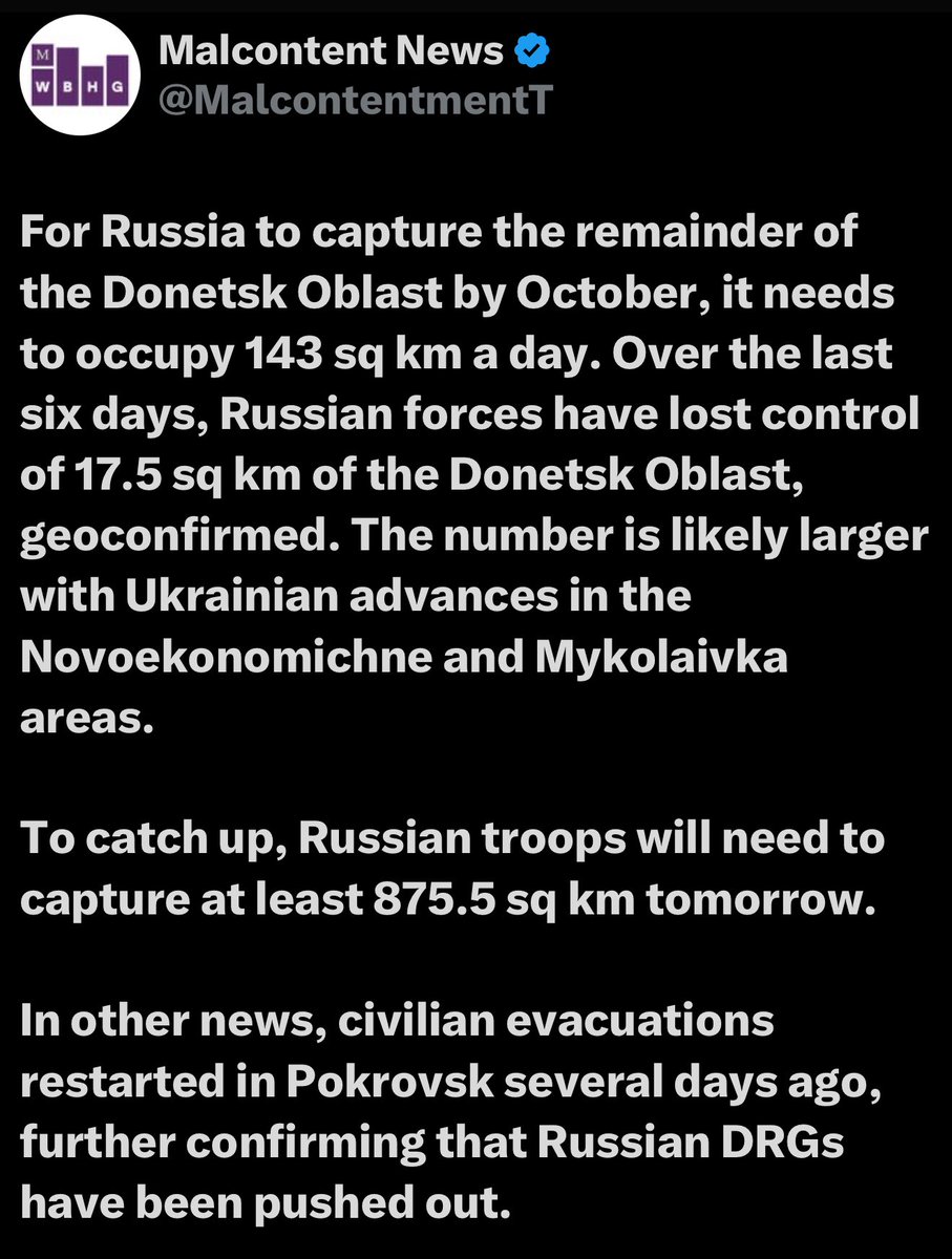 DecodingTrolls's tweet image. ⚡️Russia’s many ‘victories’ in Ukraine.

Russia declared that Stage 2 of its two day war against Ukraine began on 29 March 2022.

Goal was to persuade “The west” to pressure Ukraine to capitulate.

By capturing all of Luhansk and Donetsk. By Victory Day. 9 May 2022.

So 35,000…