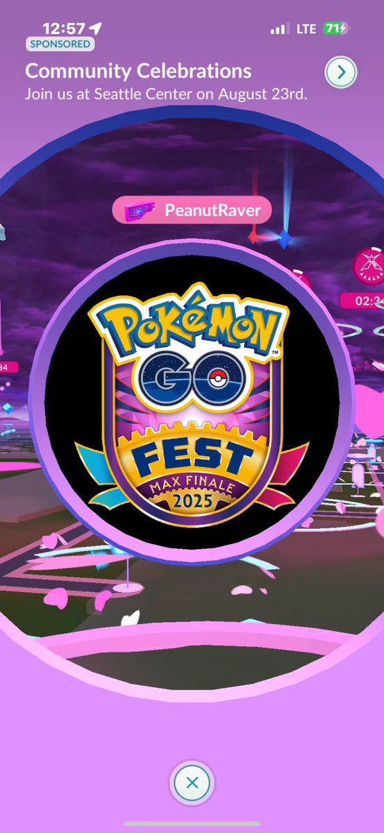PeanutRaver's tweet photo. Go Fest Finale money grab Day 1
1600 catches
8 mill dust gained
17 mill xp
Was a good day at the Seattle Center
Thanks to everyone that piggybacked into my gmax battles!
Next up - Minneapolis for CD and Twins Pika game next weekend!
#retirementtour #GoFestFinale https://t.co/fzKJvVAM9g