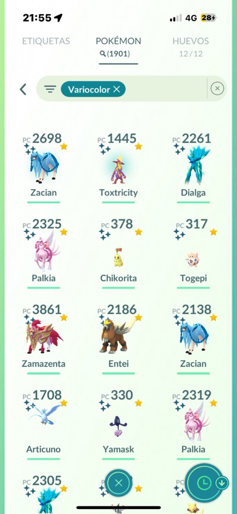 Cruz270391's tweet photo. El día de hoy estoy muy feliz en mi shiny número 1900 me salió un #Toxtricity #GMAX  en #Eternatus  me fue mal, pero a mí nunca me va bien con esos… #PokemonGo #ClausuraMax https://t.co/Dd8R1BWYbf