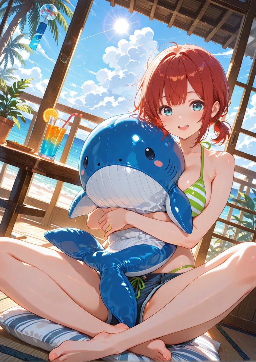 夏が終わっちゃう～💦☀

Patに水着の別バージョン20枚載せたよ💕
無料会員様も見れます☺