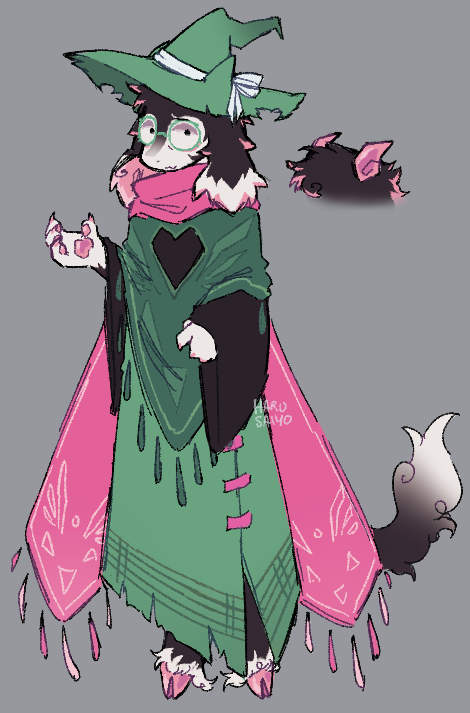 #deltarune #ralsei headcanon design ref so I can draw him consistently