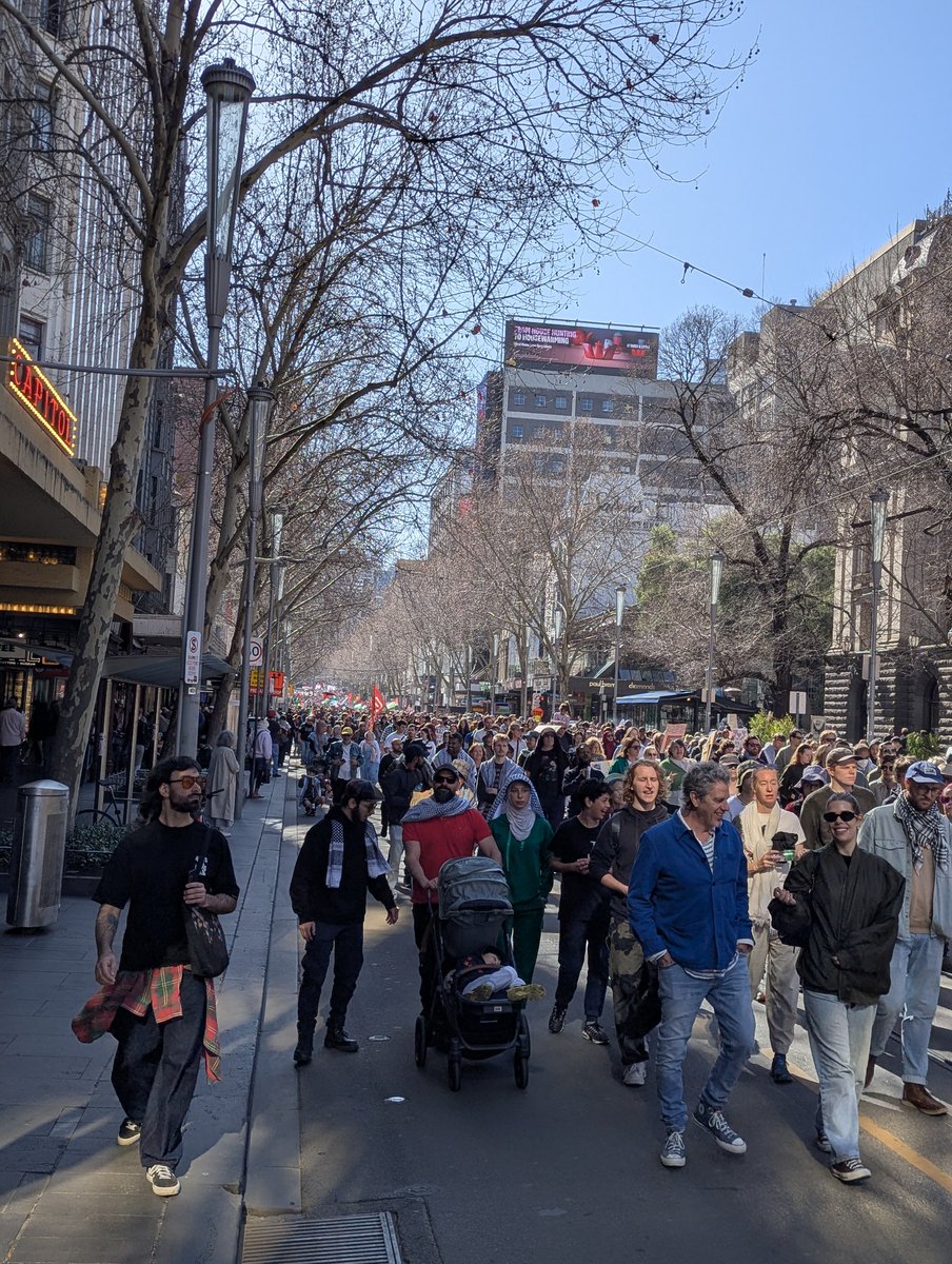 JOBBLY's tweet photo. #FreePalestine 🇵🇸🇵🇸🇵🇸🇵🇸🇵🇸 #Melbourne #SanctionIsrael #StopTheGenocideInPalestine https://t.co/7qa1EVRwPY