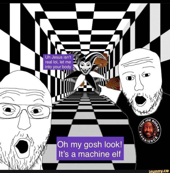 Hebel (@hebelworld) on Twitter photo <a href="/eigenrobot/">eigenrobot</a> Pictured: agnostic liberal normie who took ayahuasca after getting into Terrence McKenna interviews on youtube about to get one-shotted by mysterious benevolent all-loving interdimensional being. <a href="/eigenrobot/">eigenrobot</a> Pictured: agnostic liberal normie who took ayahuasca after getting into Terrence McKenna interviews on youtube about to get one-shotted by mysterious benevolent all-loving interdimensional being.