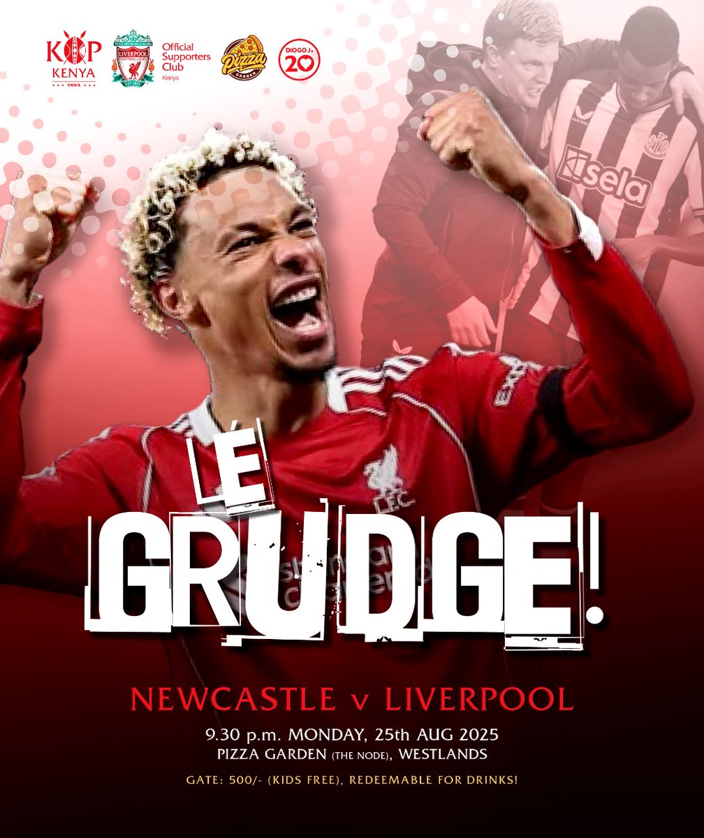 KopKenya's tweet image. It's time for Liverpool to assemble themselves in the battlefield 🔴 The reds travel up north to face the Geordies in a feisty contest on Monday night! Join us at the @pizzagarden_ke to spur on our soldiers and see whether we will come back with all 3 points 🔴🔴

#NEWLIV #YNWA