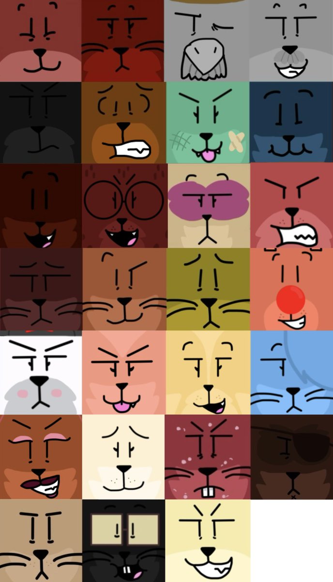 SillyKittyz_'s tweet photo. Camp Camp Animal AU Icons (inspired by @ComputerwolfO) #campcamp #animalau https://t.co/SsrAxfilWv
