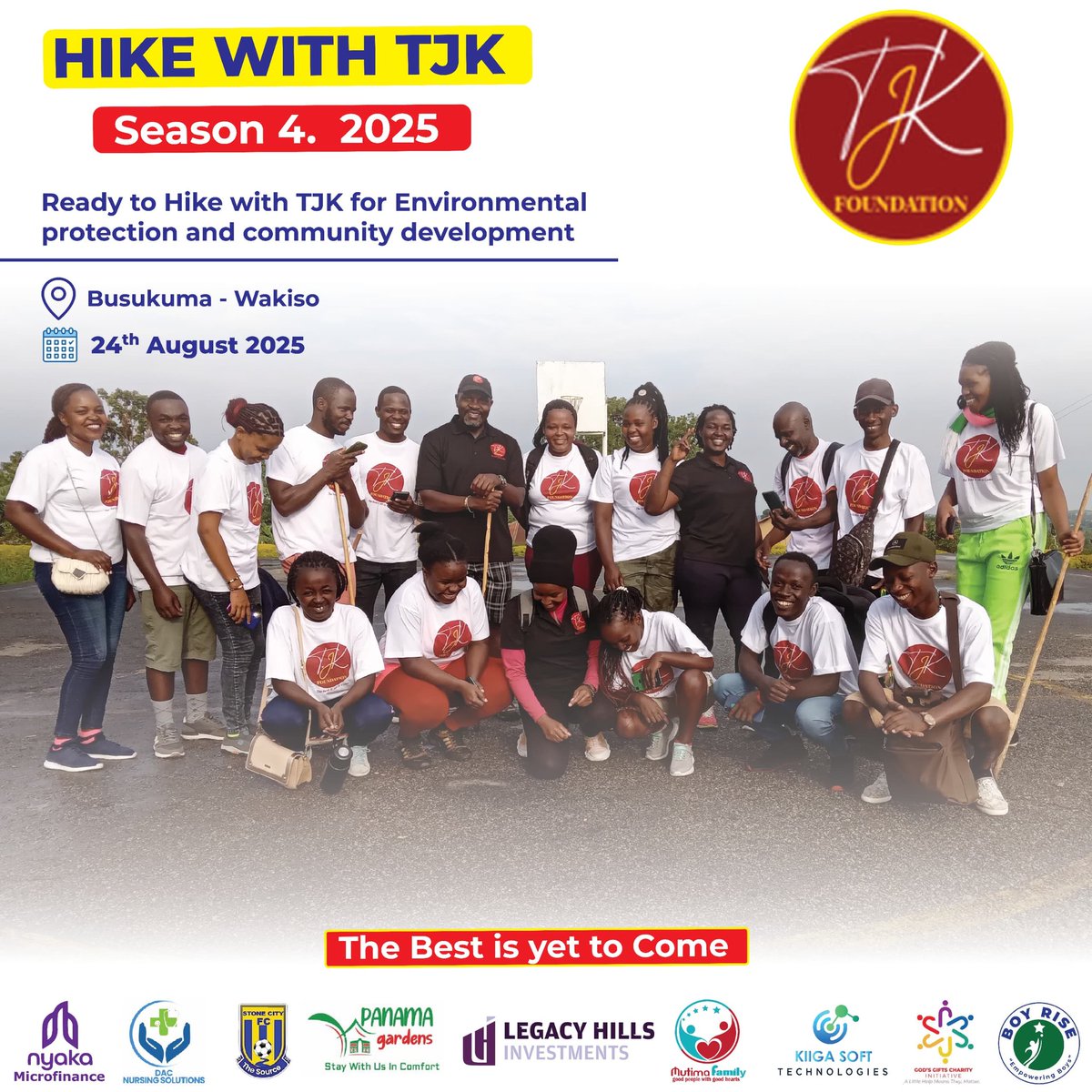 TJK Foundation (@tjkfound_int) on Twitter photo Hiking for a cause! <a href="/TJKFound_Int/">TJK Foundation</a>, we believe that exploring nature and protecting it go hand-in-hand.
Join us today as we trek through breathtaking trails while promoting #environmentalprotection! & #CommunityDevelopment
#HikeWithTjk sn4 let's all protect our precious planet!. Hiking for a cause! <a href="/TJKFound_Int/">TJK Foundation</a>, we believe that exploring nature and protecting it go hand-in-hand.
Join us today as we trek through breathtaking trails while promoting #environmentalprotection! & #CommunityDevelopment
#HikeWithTjk sn4 let's all protect our precious planet!.