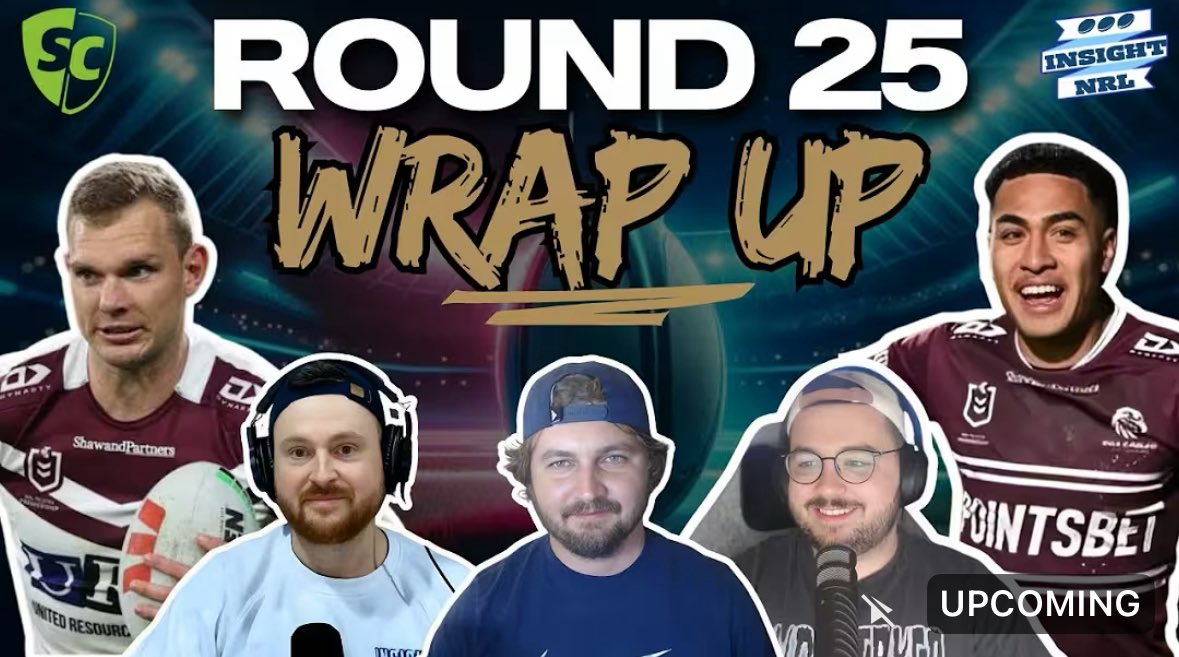 The SuperCoach Brain 🧠 (@sc_brain) on Twitter photo We’re LIVE at 8:30pm as always to wrap up Round 25 of #NRLSupercoach so grab a beer and tap in as <a href="/SCWhisperer/">The SuperCoach Whisperer</a>, <a href="/SC_Mattrix/">Supercoach Mattrix</a> and myself talk through the week that was. 🤝🏼
🔗 shorturl.at/DnRwT
#NRL #SupercoachNRL #Supercoach We’re LIVE at 8:30pm as always to wrap up Round 25 of #NRLSupercoach so grab a beer and tap in as <a href="/SCWhisperer/">The SuperCoach Whisperer</a>, <a href="/SC_Mattrix/">Supercoach Mattrix</a> and myself talk through the week that was. 🤝🏼
🔗 shorturl.at/DnRwT
#NRL #SupercoachNRL #Supercoach