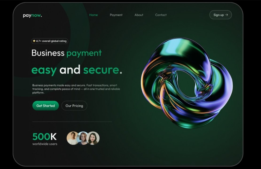 naveen_sreerag's tweet image. Focused on creating a clean, minimal, and user-friendly interface for a digital payment platform.

✔️ Dark theme with vibrant accents for a sleek look
✔️ Clear CTAs for better conversion
✔️ Trust-focused copy for business payments
✔️ Smooth user journey from homepage to pricing