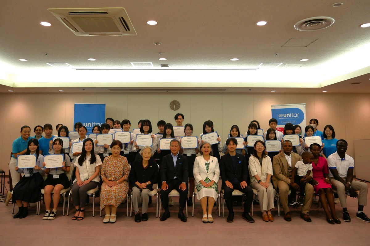 本日、2025年度「国連ユニタール広島青少年大使プログラム」の修了式を広島市内で開催しました。🌐🕊️
青少年大使たちが、約2か月間を通して得た学びや活動の成果を発表しました。

同事業を支援いただいた広島県とソロプチミスト広島中央の皆様、関係者の皆様に深く感謝申し上げます。