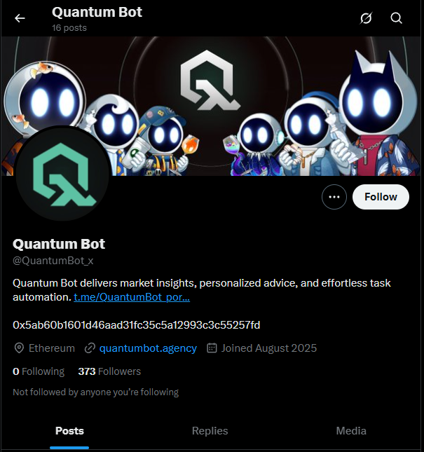 Quantumgate_Ai's tweet photo. “Quantum Bot” ($QBOT) is fake. https://t.co/7syEG4ZzWn