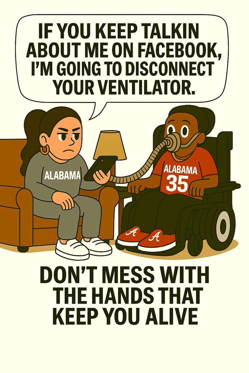 This week I shared a few stories about Tanja and me navigating life with ALS. True stories. Honest stories. Hilarious stories. And apparently, stories that have me one Facebook post away from being unplugged like a dusty crockpot nobody uses anymore.

📣 Exhibit A: The cartoon