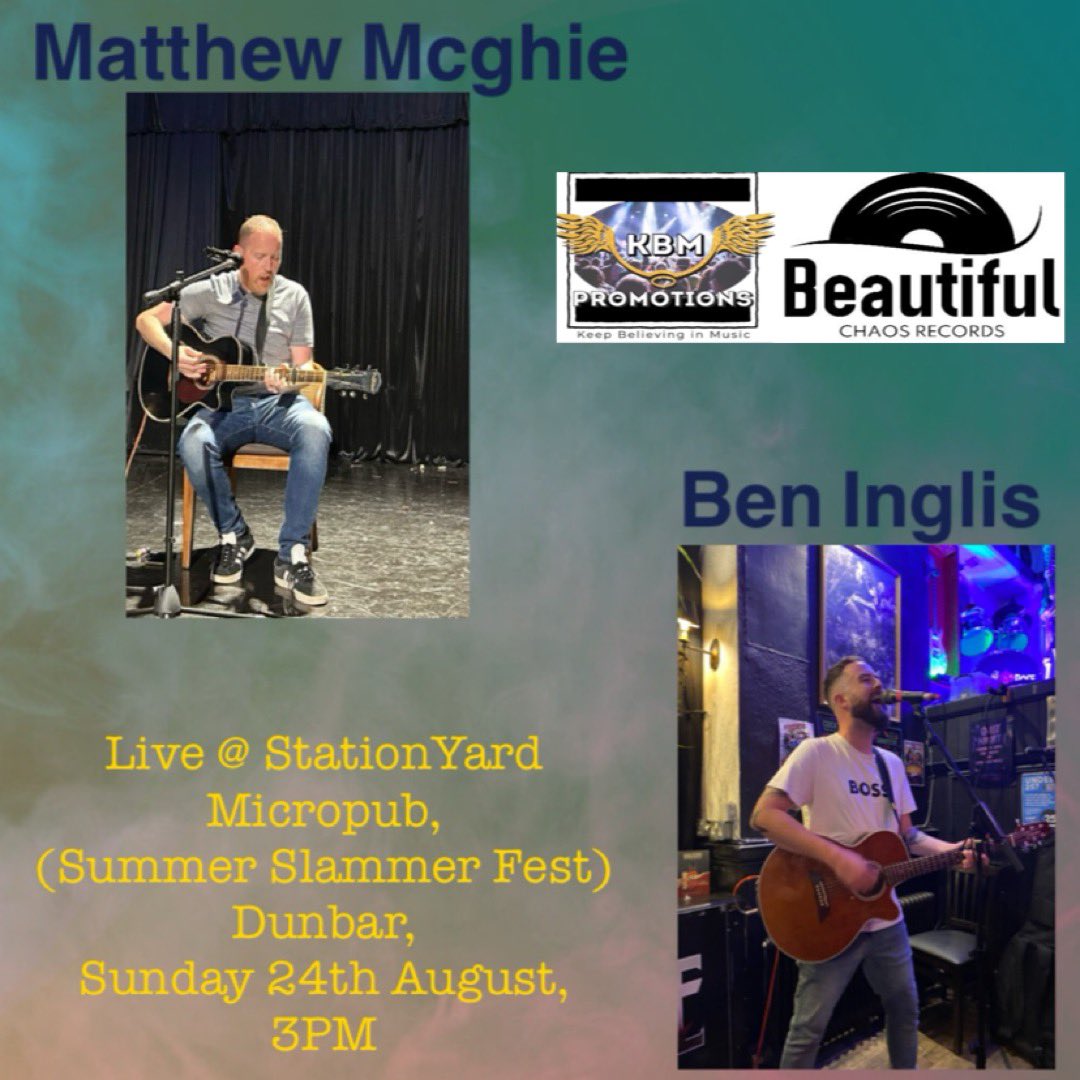 Top afternoon of tunes pending at <a href="/stationyard/">paul toon</a> micropub’s Summer Slammer Fest in Dunbar this afternoon with my good music man @beninglis_music 

We will be starting a bit earlier around 2.30, see yas there 

M M 🎸x