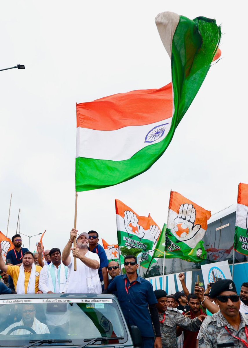 जय हिंद! 🇮🇳

#VoteChori 
#VoterAdhikarYatra