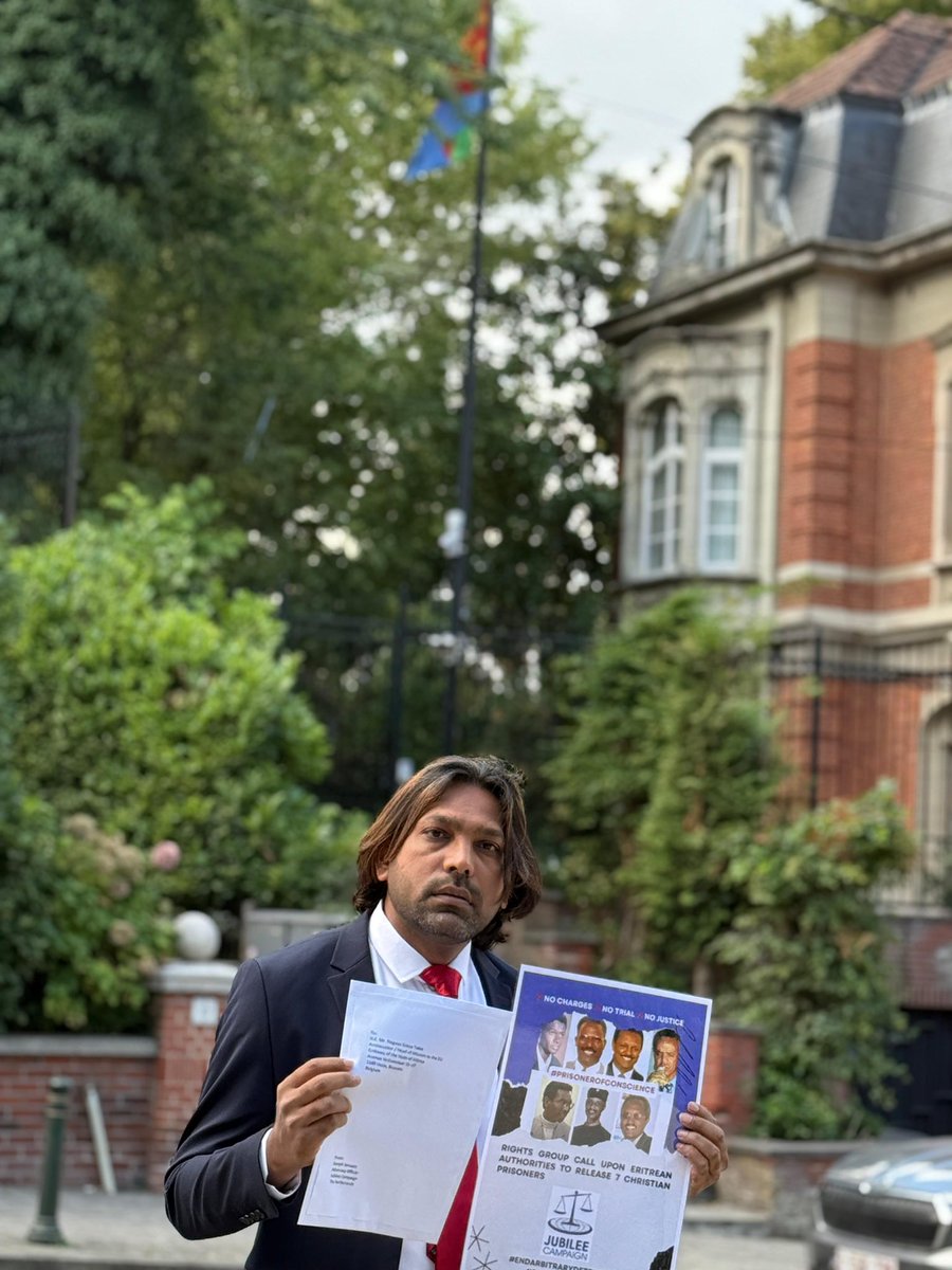 Voice4Justice7's tweet image. Eritrean #embassies in Belgium @EritreaEU Sweden
@swedenineritrea the UK @ERUK1991 &amp;amp; Washington, D.C. @EmbassyEritrea REFUSED petitions calling for the release of  7 Christian leaders imprisoned 20+ years without charge.   

Eritrea’s refusal despite global protests shows clear…