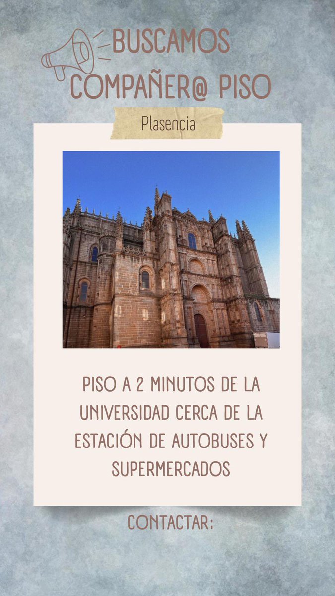 Raafaz_01's tweet photo. Buscamos compañer@ de piso en Plasencia https://t.co/GMyVs7pR1m